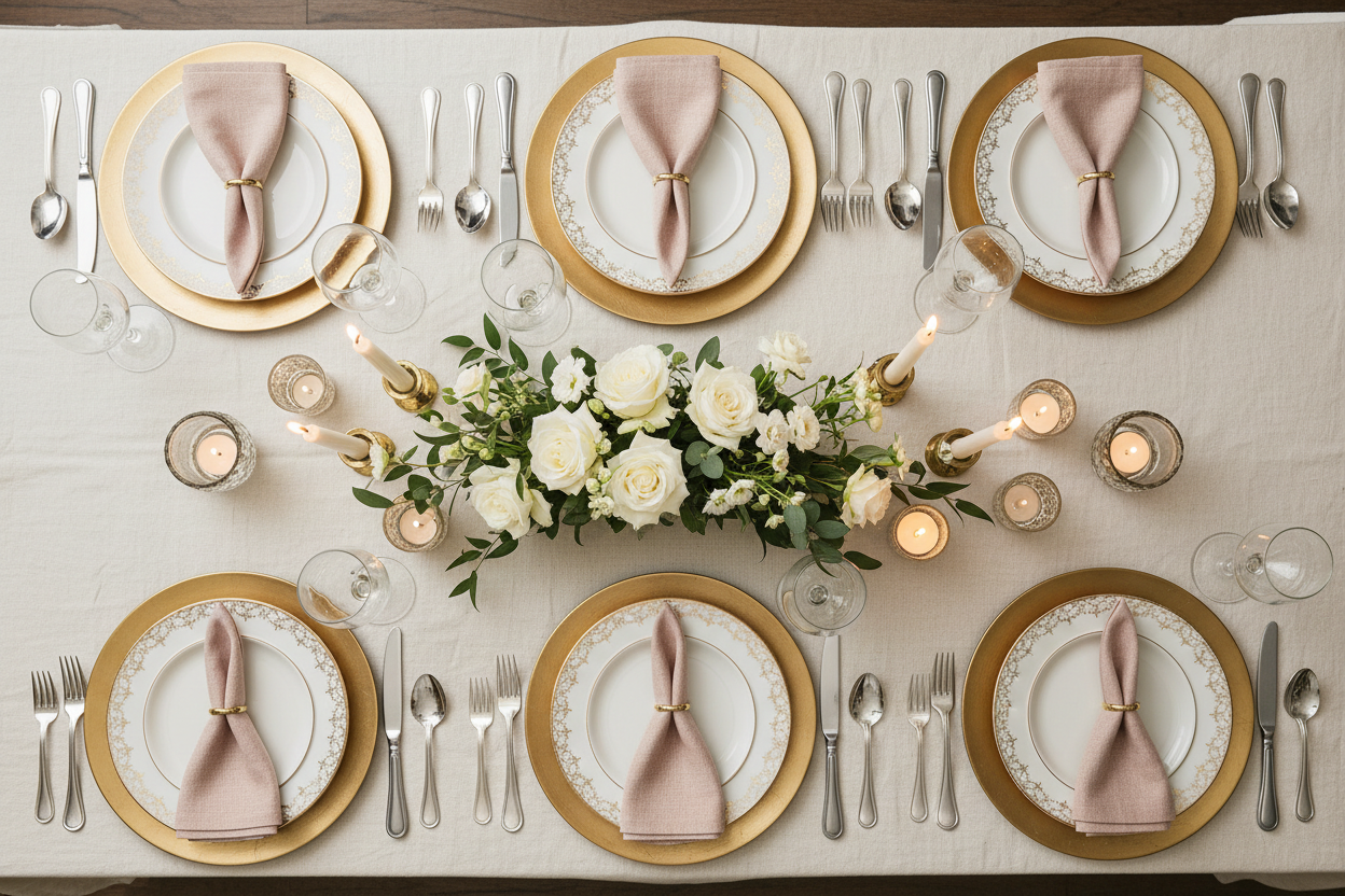 How to Set a Table for a Dinner Party (Step-by-Step)